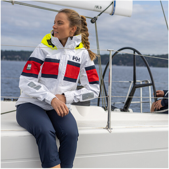 2024 Helly Hansen Womens Salt Original Sailing Jacket 34426 - White